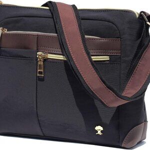 Nylon Crossbody Bag Waterproof Lightweight Casual Multiple Pockets Shoulder Purs